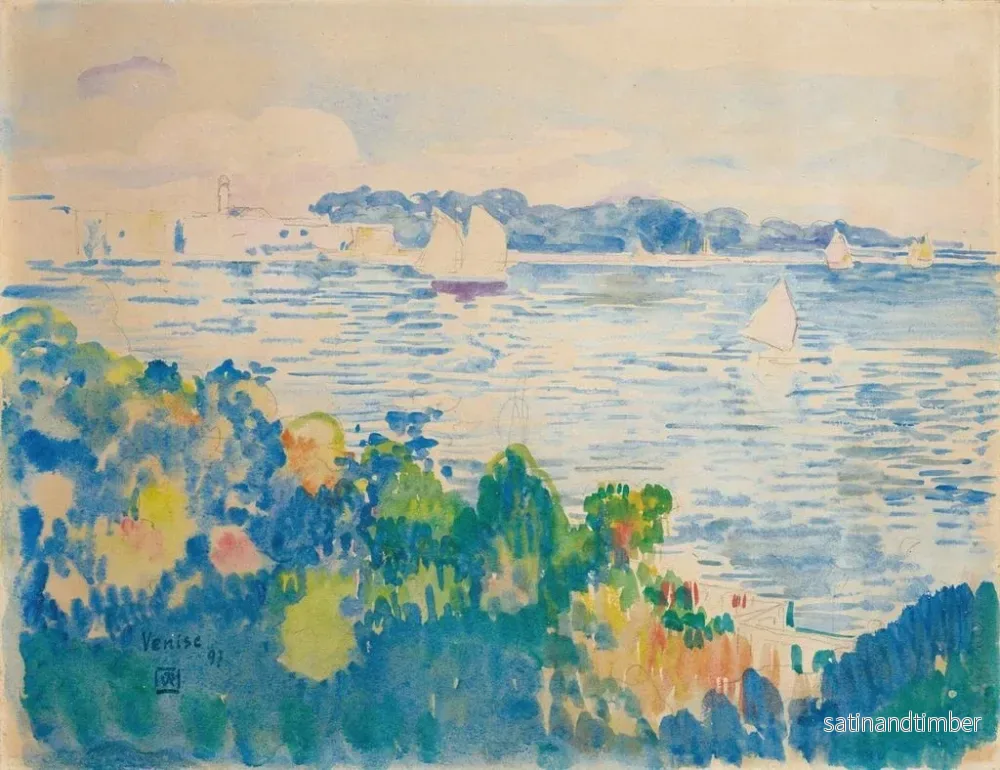 Reproduktion av målningen Venise - Theo van Rysselberghe - Bild 2