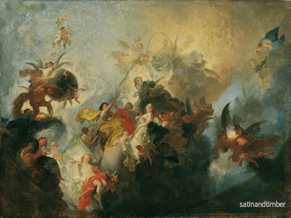 Reproduktion av målningen La divine providence et les vertus - Franz Anton Maulbertsch - Bild 2