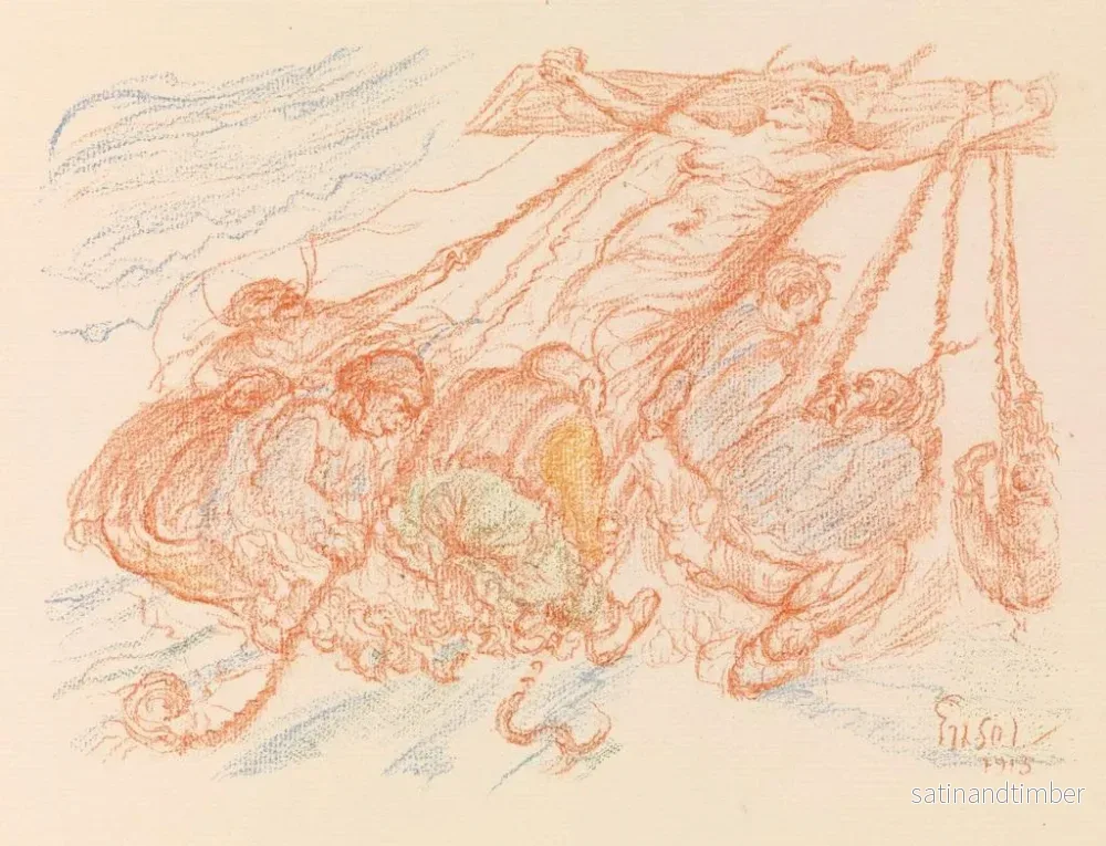 Reproduktion av målningen Le Relèvement de la Croix - James Ensor - Bild 2