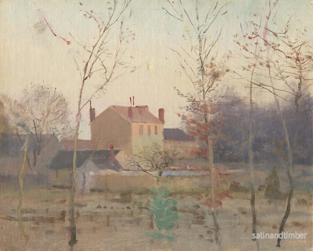 Reproduktion av målningen Höst vid stadens kant - Ladislav Mednyánszky - Bild 2