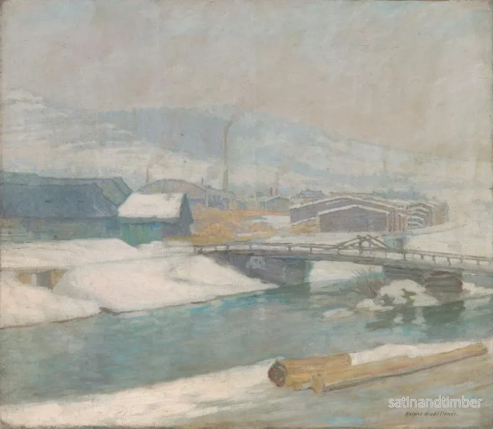 Reproduktion av målningen Le Moulin de Margecany - Elemér Halász-Hradil - Bild 2
