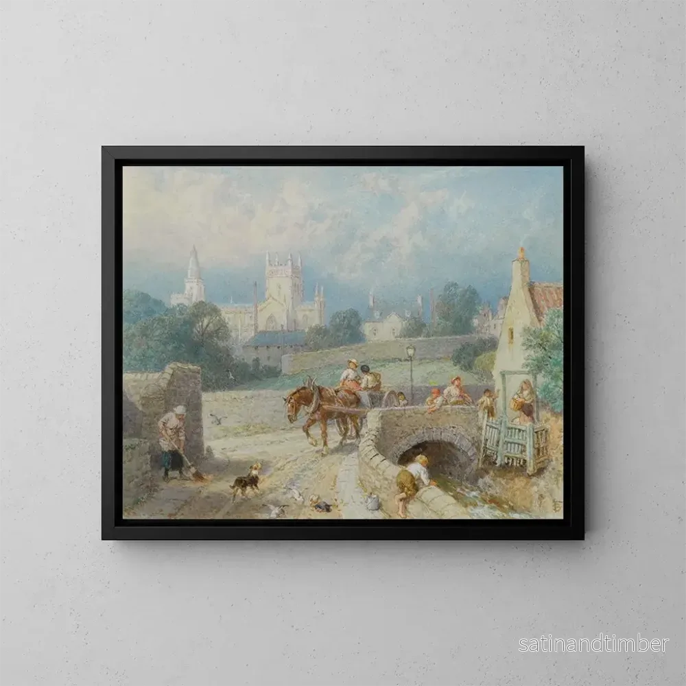 Reproduktion av målningen Abbaye de Dunfermline - Myles Birket Foster