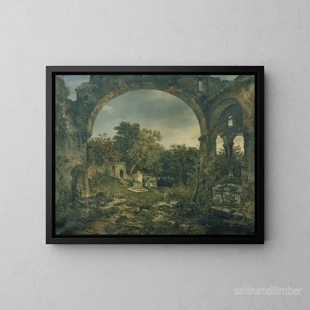 Reproduktion av målningen Cimetière verdoyant – Joseph Selleny