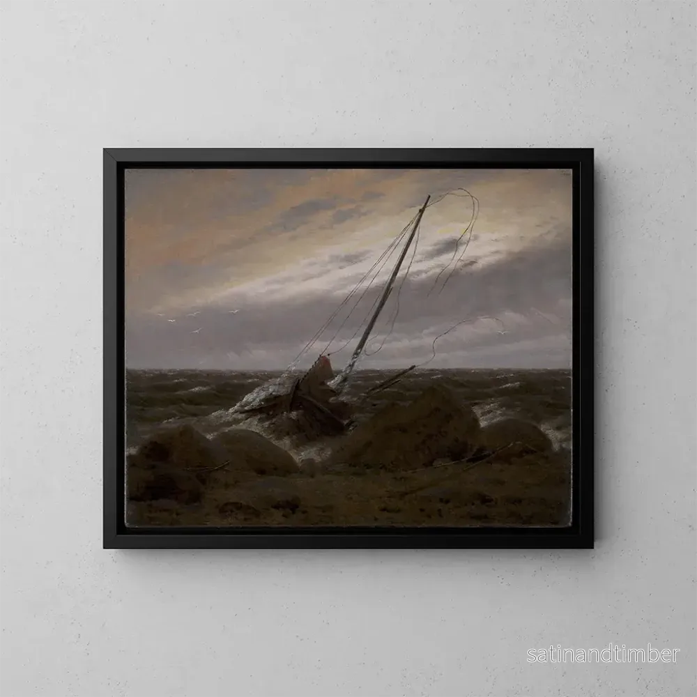 Reproduktion av målningen Efter stormen - Caspar David Friedrich