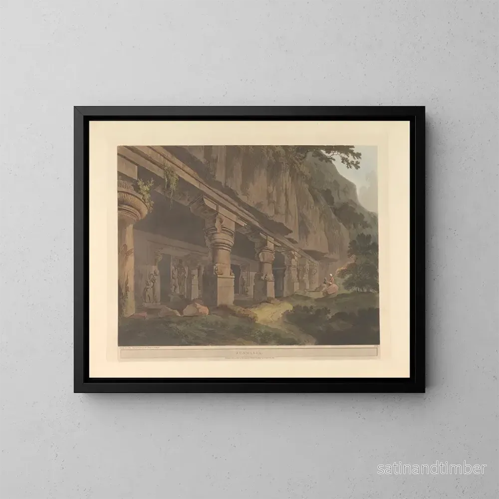 Reproduktion av målningen Scène orientale Pl35 - Thomas Daniell