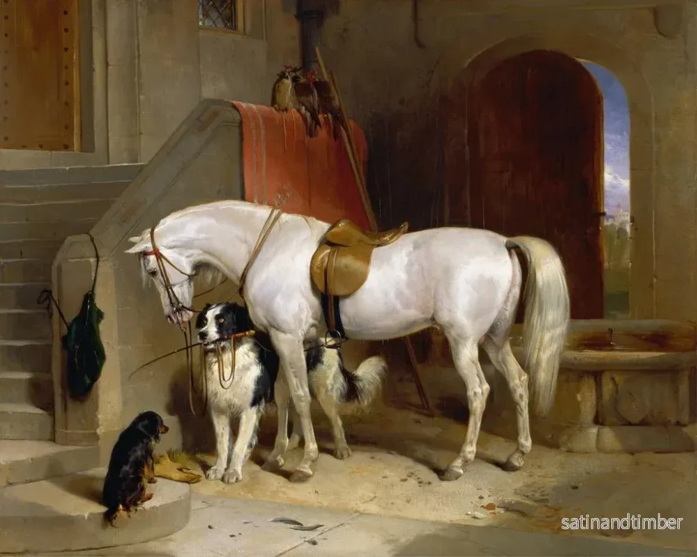 Reproduktion av målningen Les favoris de S.A.R. le Prince George de Cambridge - Sir Edwin Henry Landseer - Bild 2