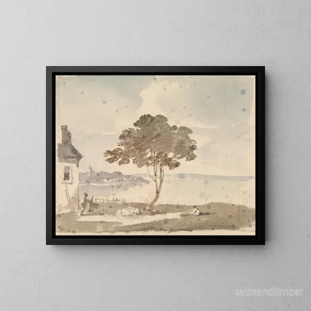 Reproduktion av målningen East Cowes, Isle of Wight - Thomas Hastings