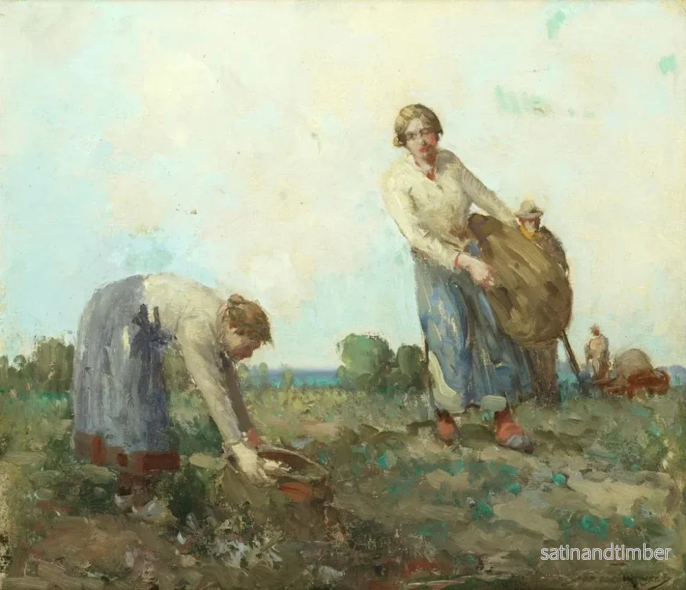 Reproduktion av målningen Skördet av rovor - William Lee-Hankey - Bild 2
