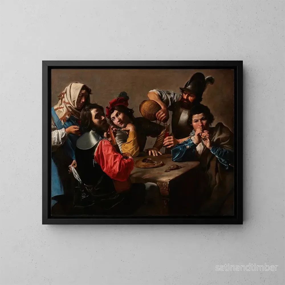 Reproduktion av målningen Le Concert - Valentin de Boulogne
