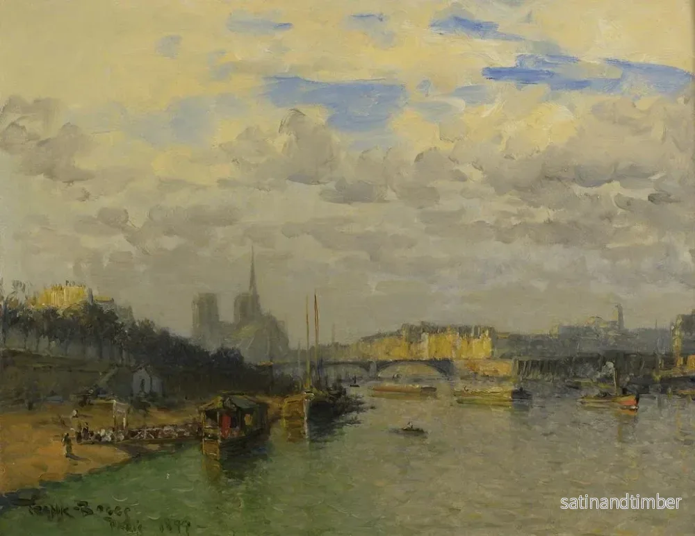 Reproduktion av målningen La Seine et Notre-Dame - Frank Myers Boggs - Bild 2