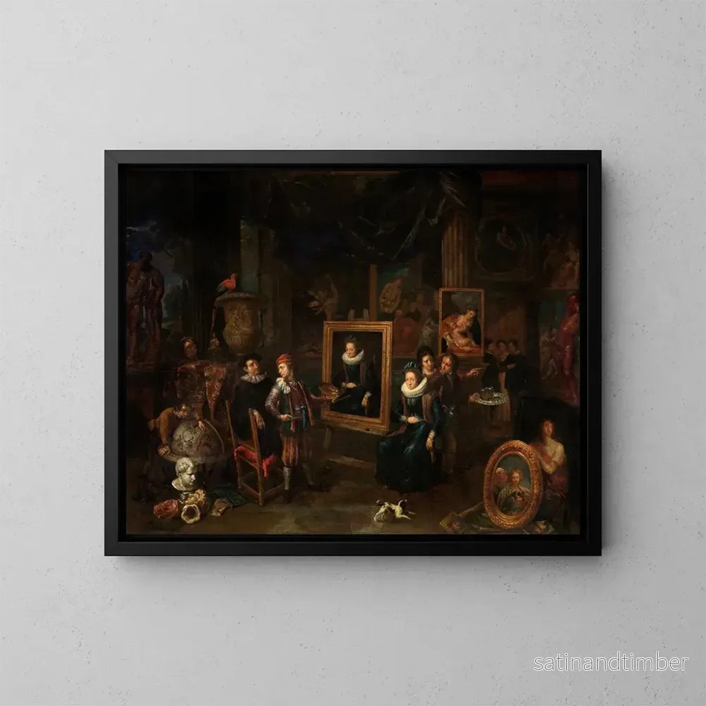 Reproduktion av målningen L'Atelier du peintre - Gerard Thomas