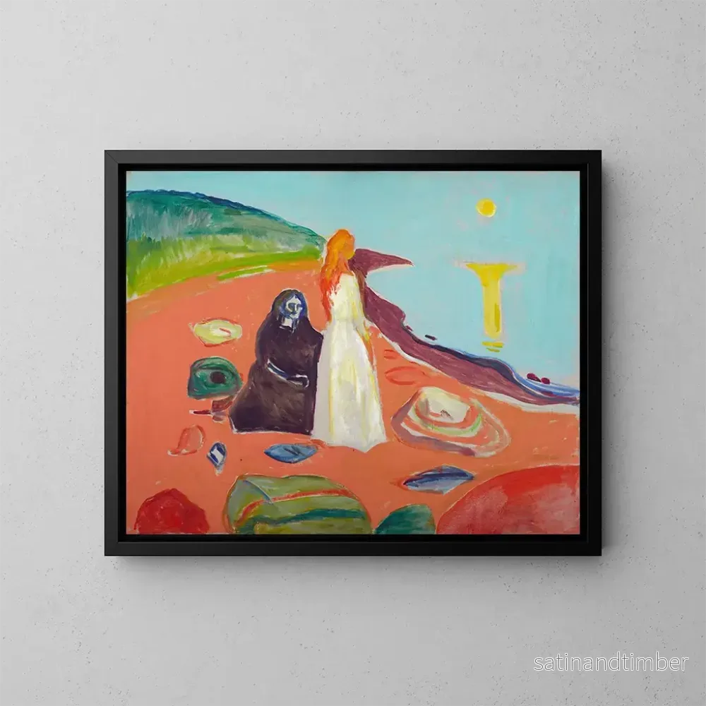 Reproduktion av målningen Två kvinnor vid stranden II – Edvard Munch Reproduktion av målningen Två kvinnor vid stranden II – Edvard Munch
