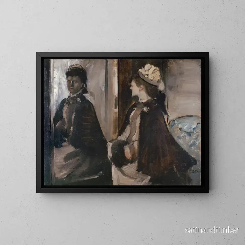 Reproduktion av målningen Madame Jeantaud dans le miroir - Edgar Degas