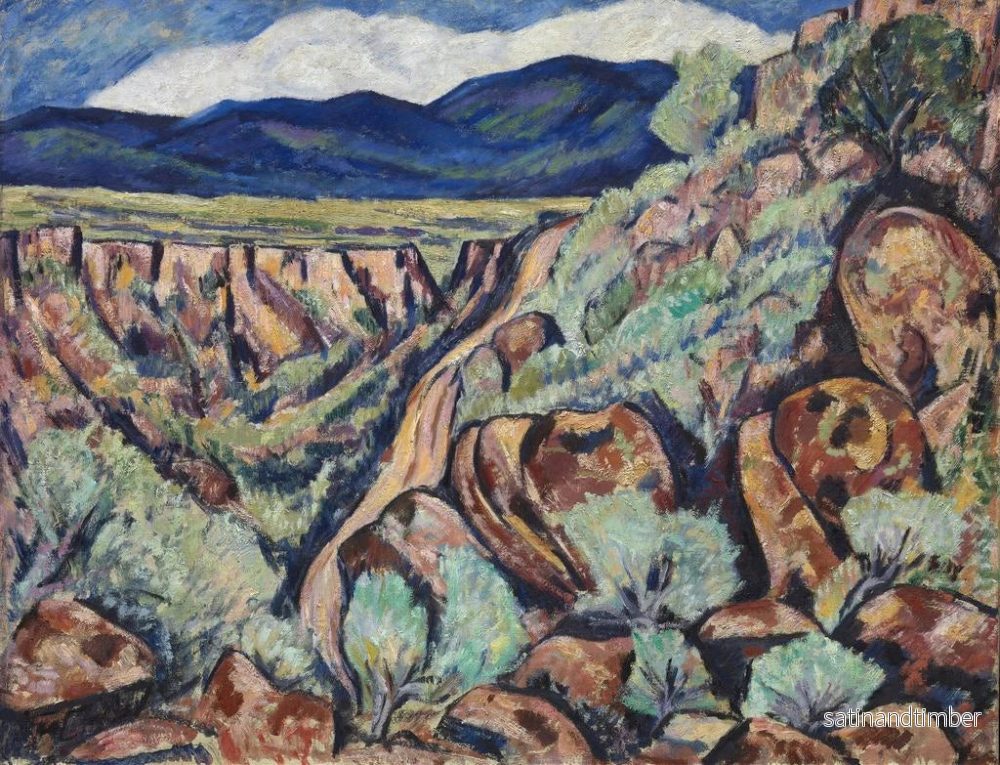 Reproduktion av målningen Landskap av New Mexico - Marsden Hartley - Bild 2