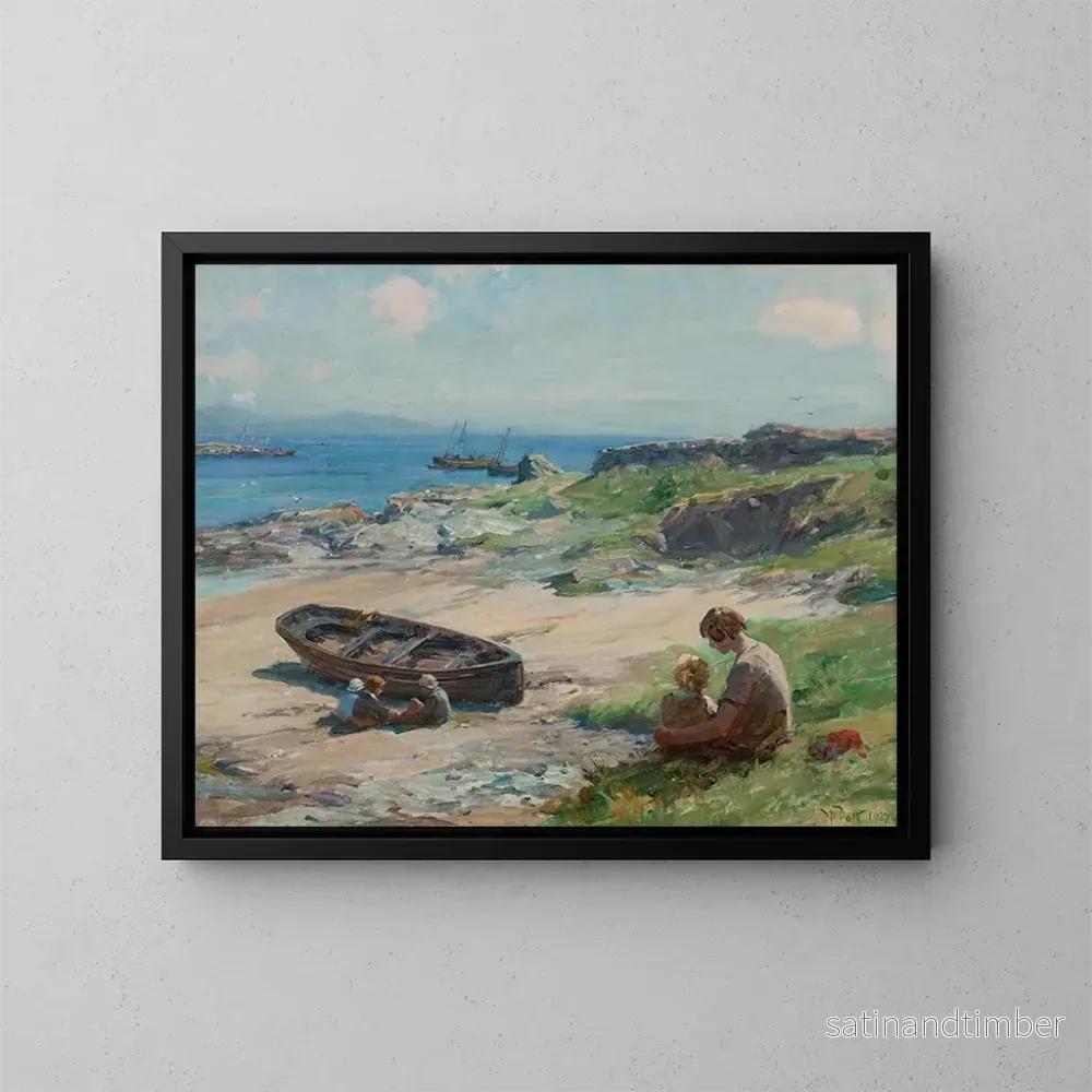 Reproduktion av målningen Baie de Portrigh, Carradale – William Pratt Reproduktion av målningen Baie de Portrigh, Carradale – William Pratt