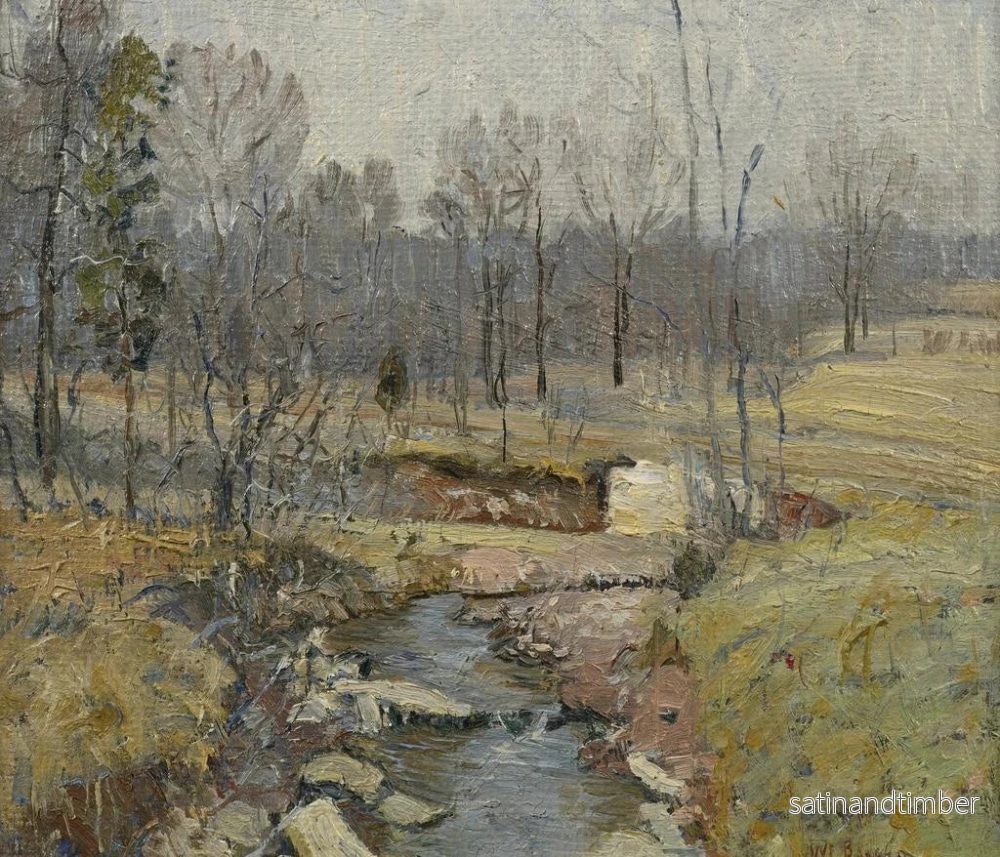 Reproduktion av målningen Landskapsbild i början av våren - Walter Emerson Baum - Bild 2