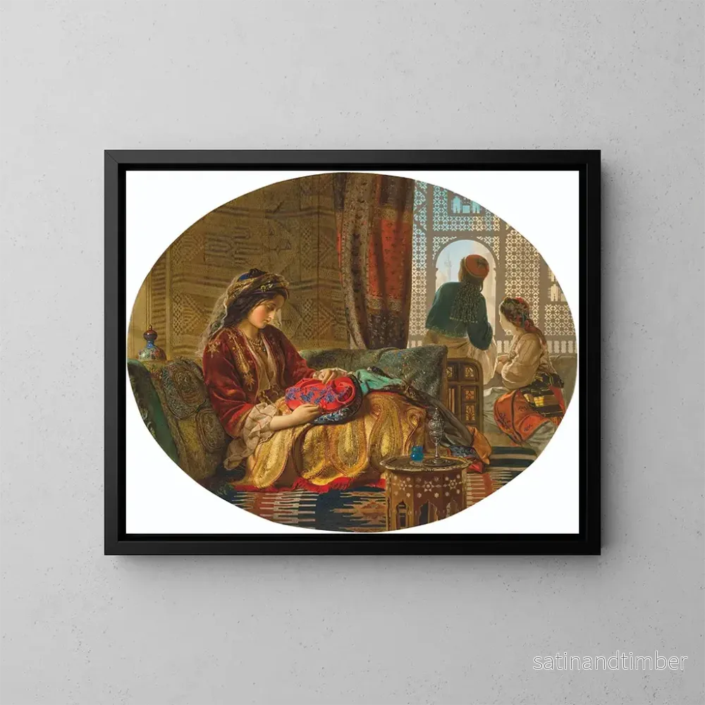 Reproduktion av målningen La dame Zegri Xarifa rose etc. - Francis John Wyburd