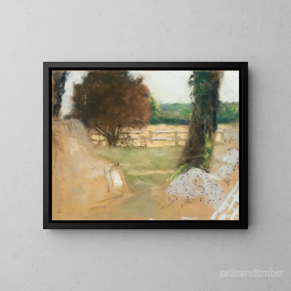 Reproduktion av målningen La Barrière blanche aux Clayes - Édouard Vuillard