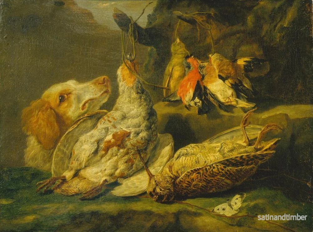 Reproduktion av målningen Naturtavla med jakthund och död fågel - Jan Fyt - Bild 2