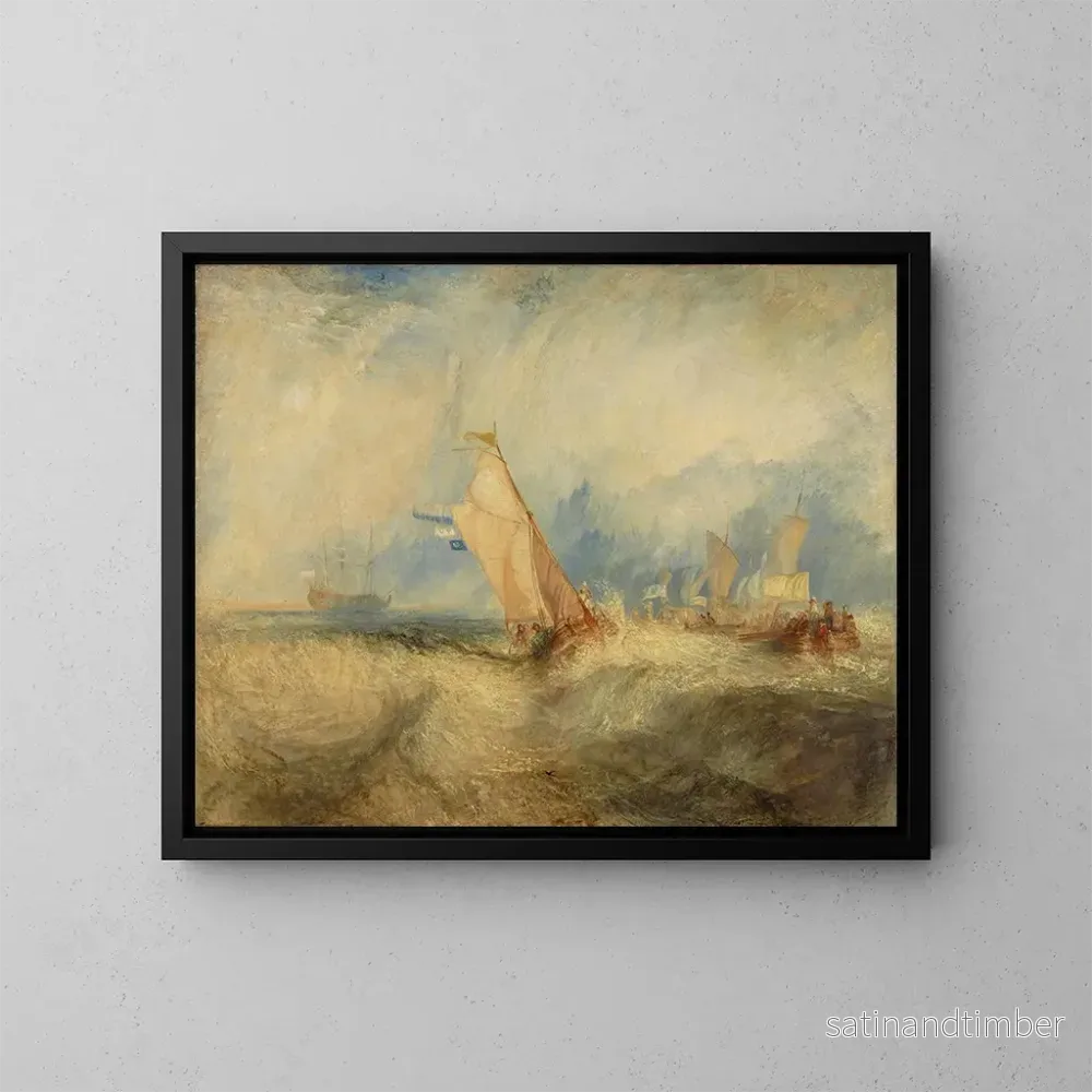 Reproduktion av målningen Van Tromp är på väg att behaga sina mästare – Joseph Mallord William Turner