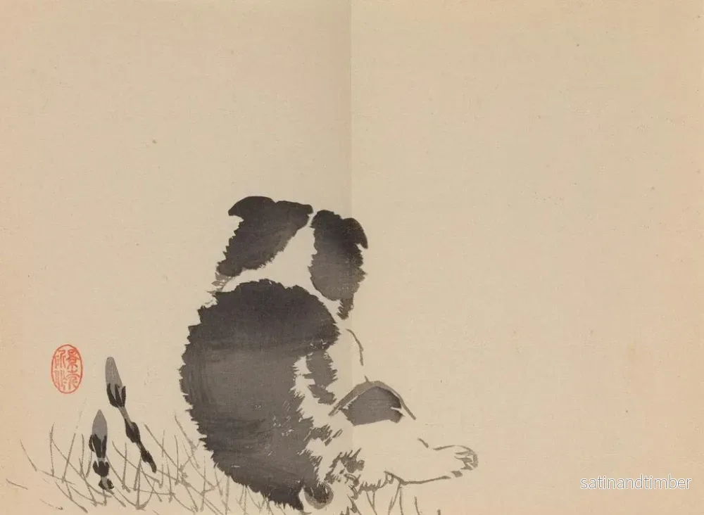 Reproduktion av målningen Keinen shugajō Pl. 61 - Imao Keinen - Bild 2