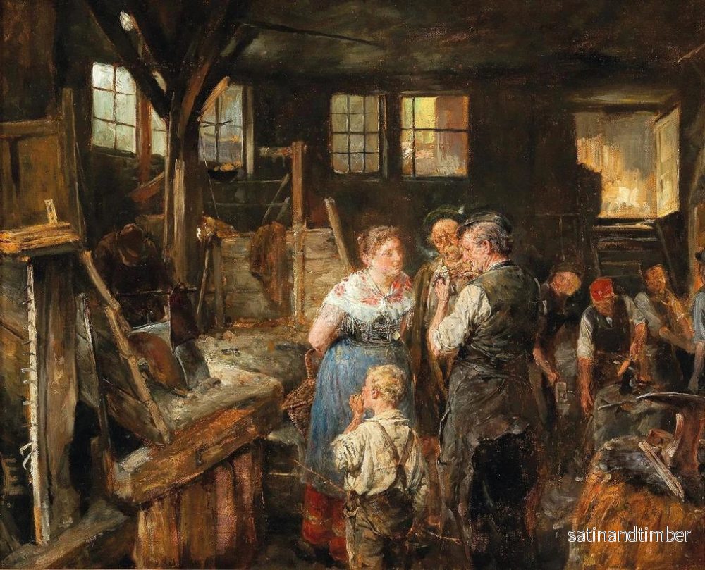 Reproduktion av målningen i smedjan - Carl Wilhelm Anton Seiler - Bild 2