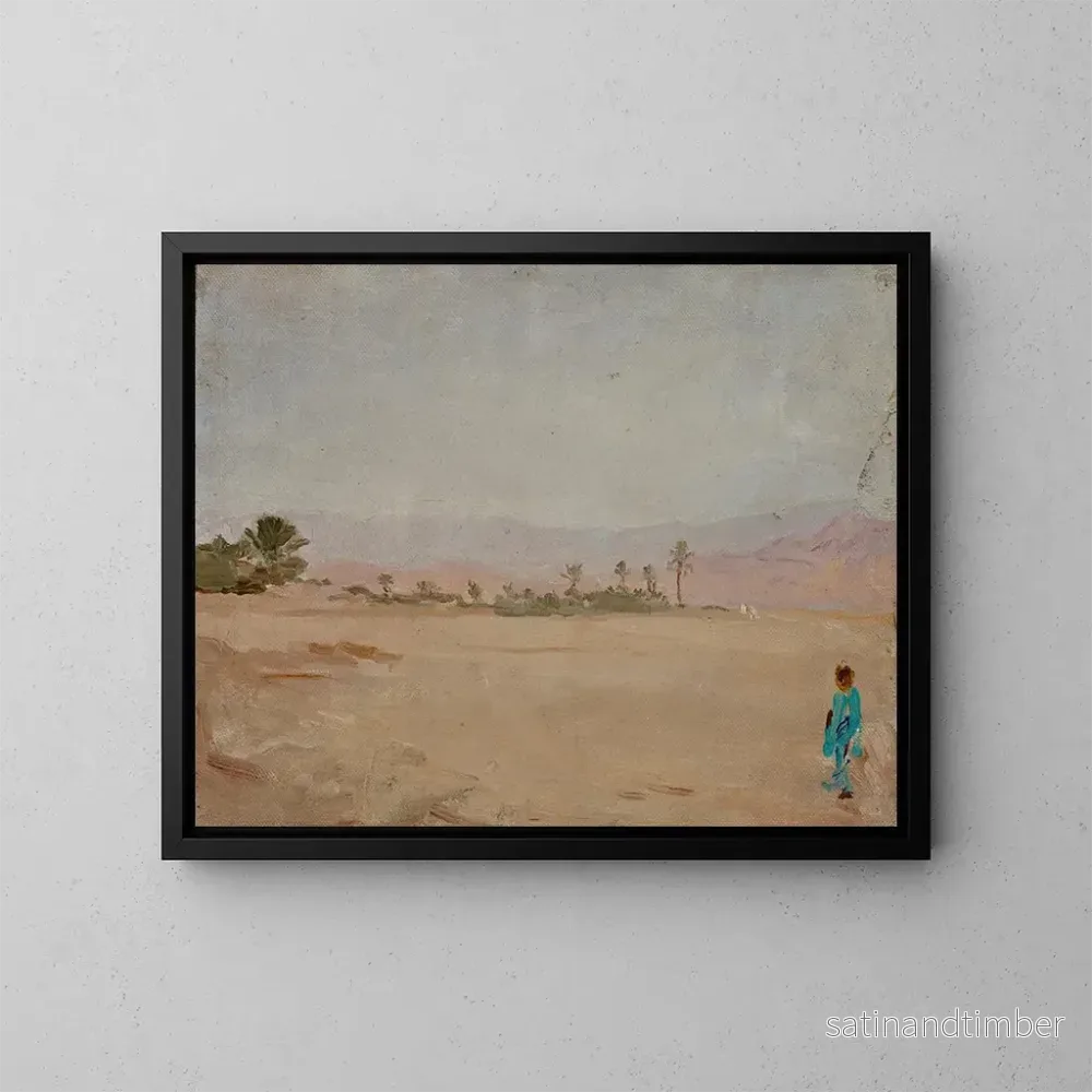 Reproduktion av målningen Öken i Sahara - Jan Cybis