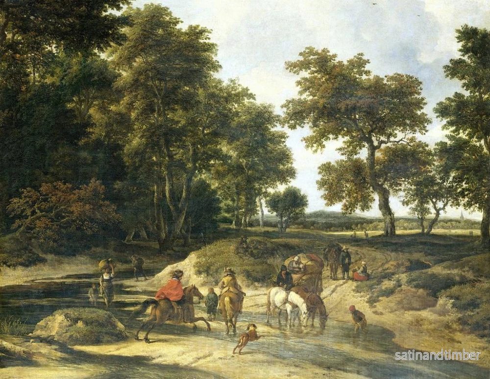 Reproduktion av målningen Le gué - Jacob van Ruisdael - Bild 2