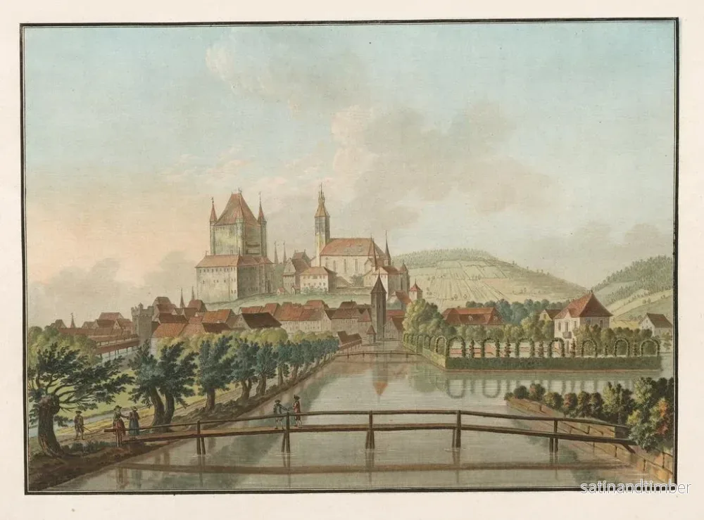 Reproduktion av målningen Vue de Thun depuis le Côte du Midi - Caspar Wolf - Bild 2