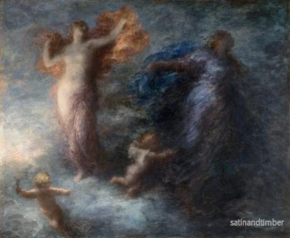 Reproduktion av målningen Aurore et la Nuit - Henri Fantin-Latour - Bild 2