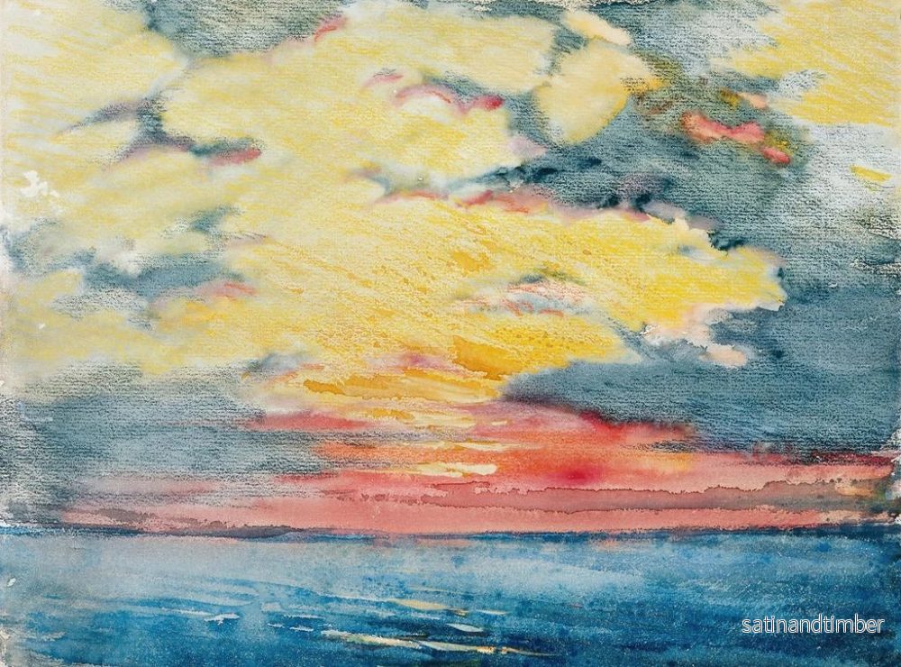 Reproduktion av målningen Solnedgång i Acapulco - Joseph Pennell - Bild 2