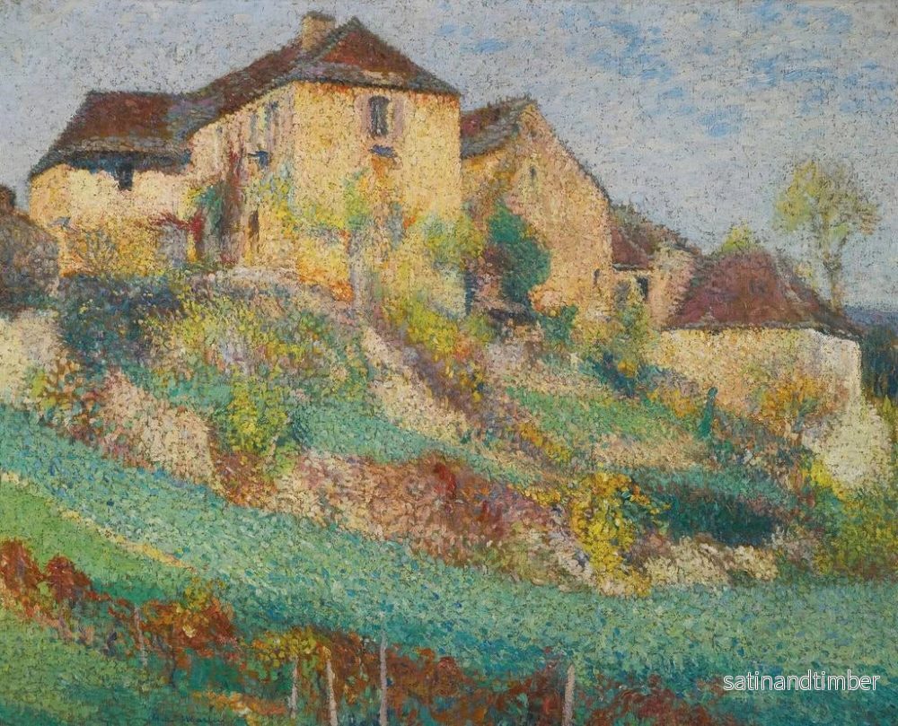 Reproduktion av målningen La Grande Maison de la Combe Labastide-du-Vert - Henri Martin - Bild 2
