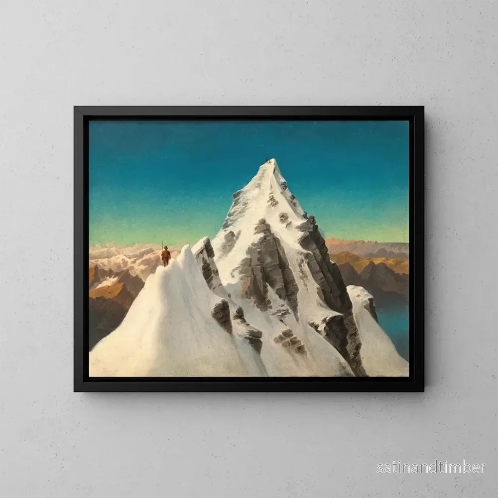 Reproduktion av målningen av Saint Ruprecht nära Klagenfurt, Grossglockner – Markus Pernhart Reproduktion av målningen av Saint Ruprecht nära Klagenfurt, Grossglockner – Markus Pernhart