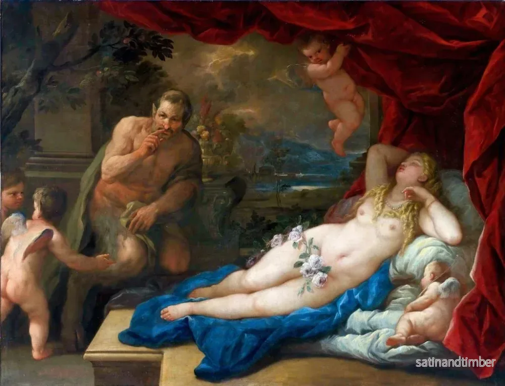 Reproduktion av målningen Jupiter och Antiope - Luca Giordano - Bild 2