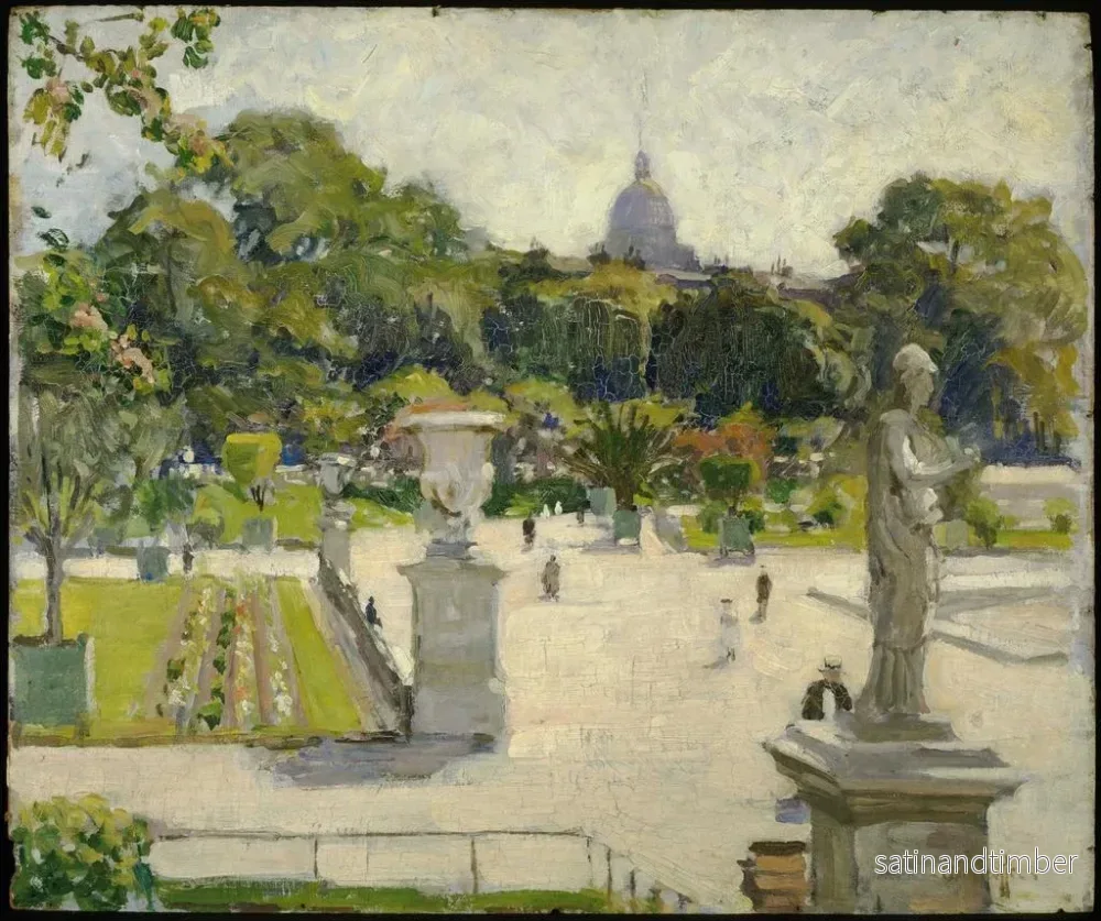 Reproduktion av målningen av Jardins du Luxembourg - George Oberteuffer - Bild 2