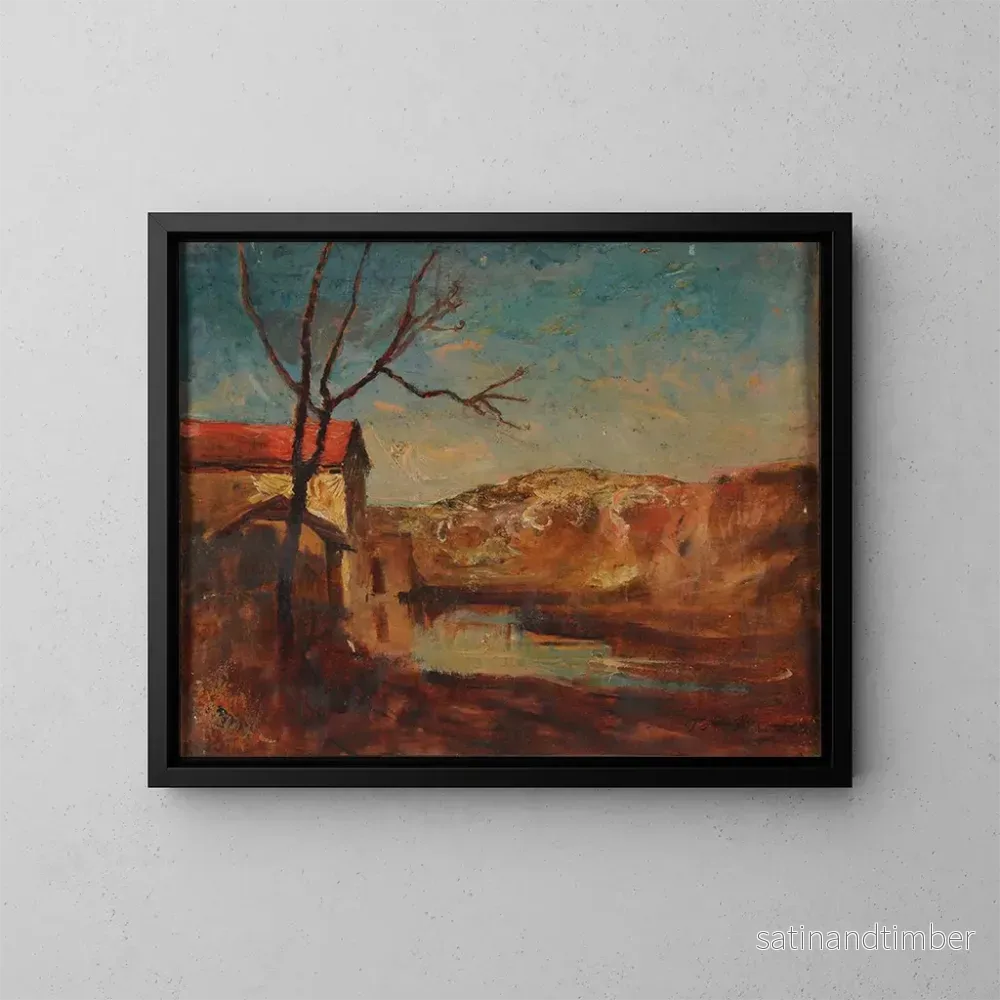 Reproduktion av målningen Le Moulin de Roche – François-Auguste Ravier Reproduktion av målningen Le Moulin de Roche – François-Auguste Ravier