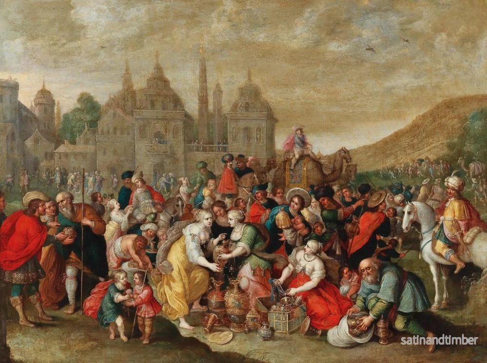 Reproduktion av målningen Le départ des Israélites d'Égypte - Hieronymus Francken III - Bild 2