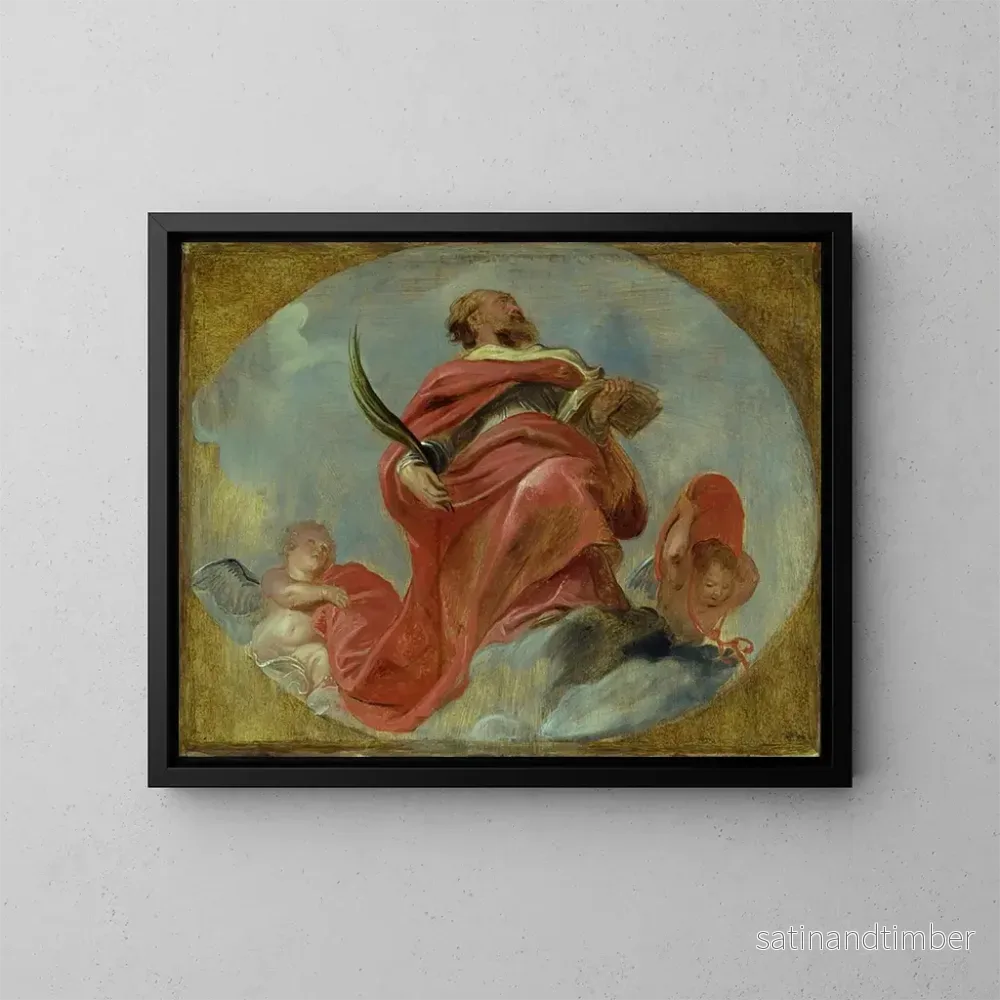 Reproduktion av målningen Saint Albert de Louvain - Peter Paul Rubens