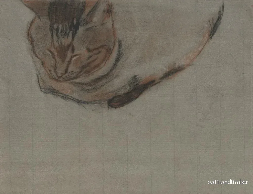 Reproduktion av målningen av en sovande katt - Theo Nieuwenhuis - Bild 2