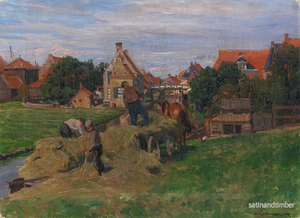Reproduktion av målningen Skördefält i Nederländerna - Friedrich Kallmorgen - Bild 2