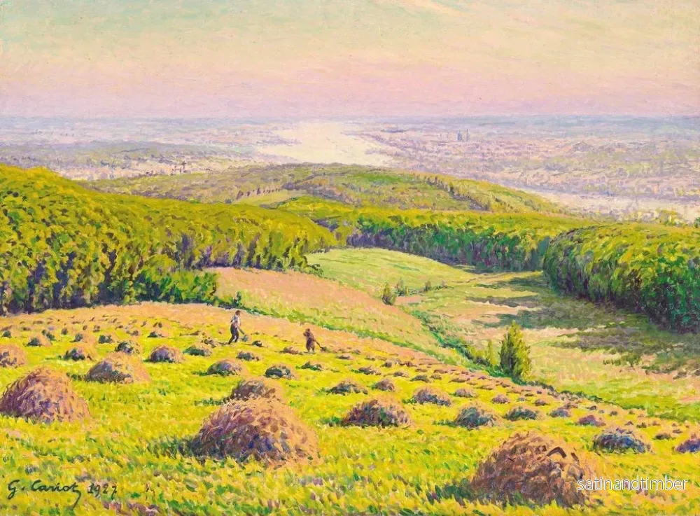 Reproduktion av målningen La vallée - Gustave Cariot - Bild 2