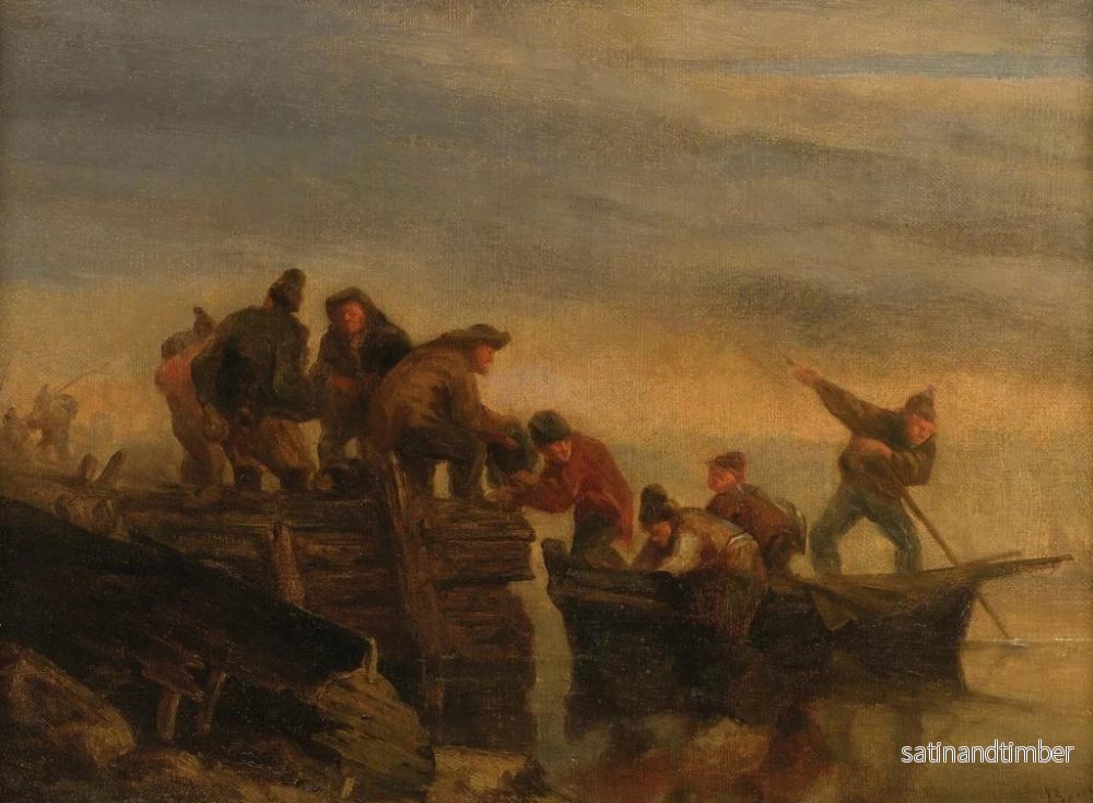Reproduktion av målningen Fiskare vid vattnet - Eugène Boudin - Bild 2