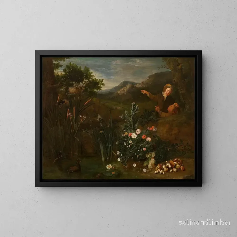 Reproduktion av målningen Le Nid d’oiseaux – Pieter Snyers Reproduktion av målningen Le Nid d’oiseaux – Pieter Snyers