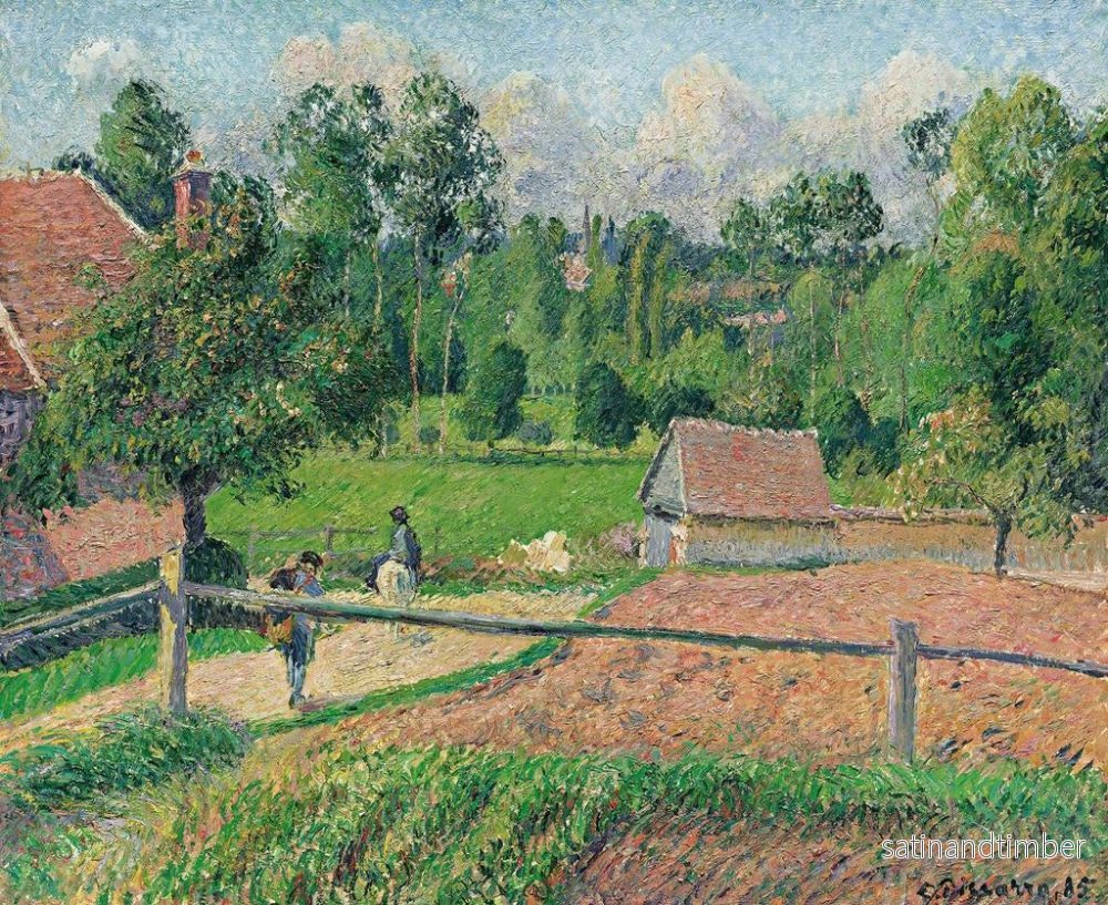 Reproduktion av målningen La Maison Delafolie, Eragny - Camille Pissarro - Bild 2