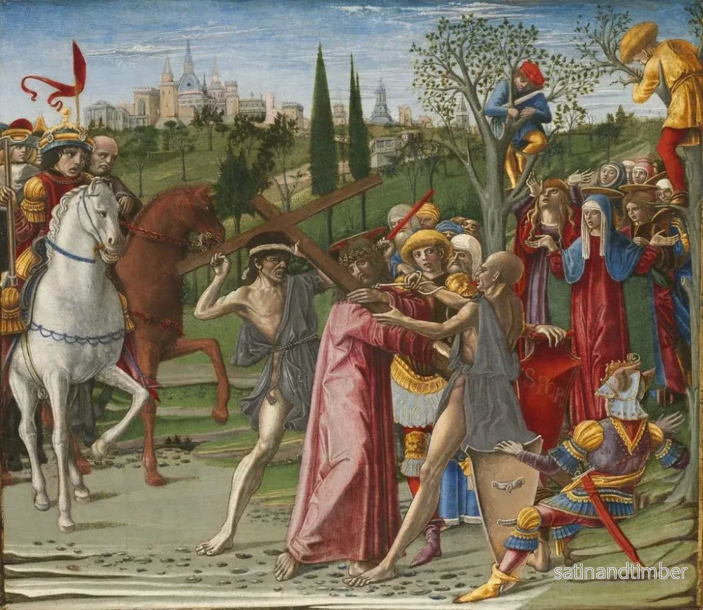 Reproduktion av målningen Le Christ portant la croix - Benvenuto di Giovanni - Bild 2