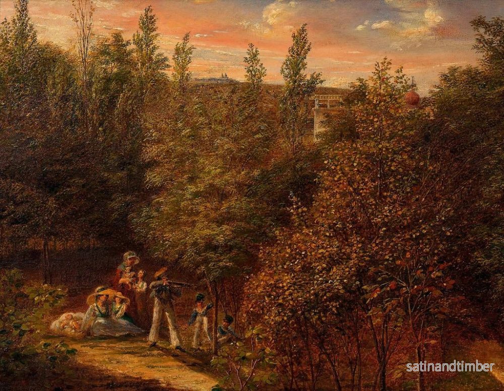 Reproduktion av målningen Landskapsbild med familj och barn - Karl Joseph Aloys Agricola - Bild 2