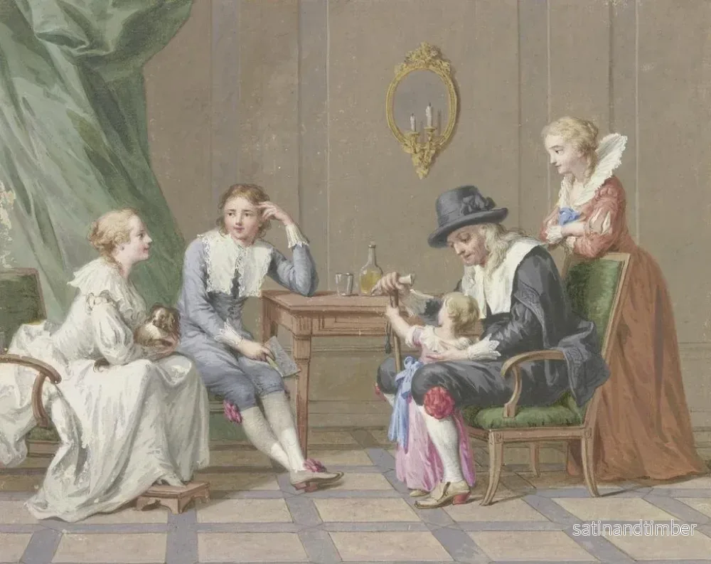 Reproduktion av målningen Familjescen - Johann Friedrich August Tischbein - Bild 2