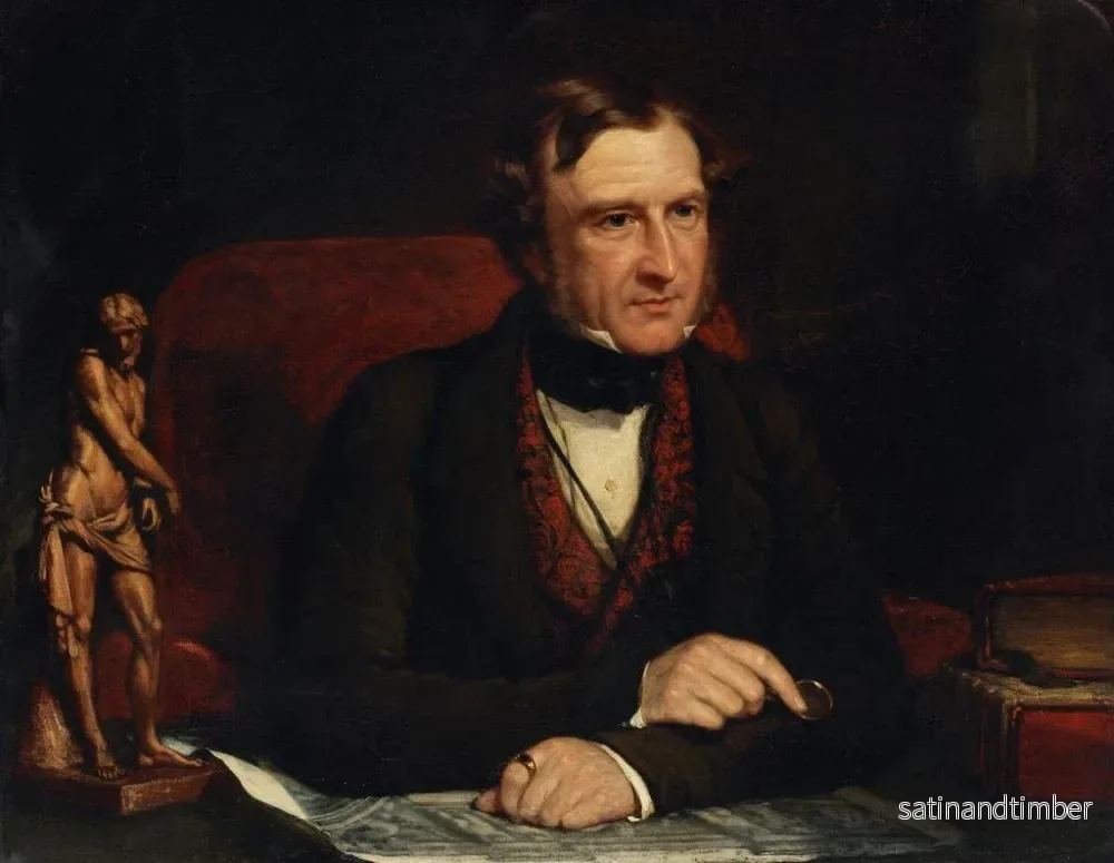 Reproduktion av målningen av porträtt av Thomas Wyse 1791-1862, politiker, författare och diplomat - John Partridge - Bild 2