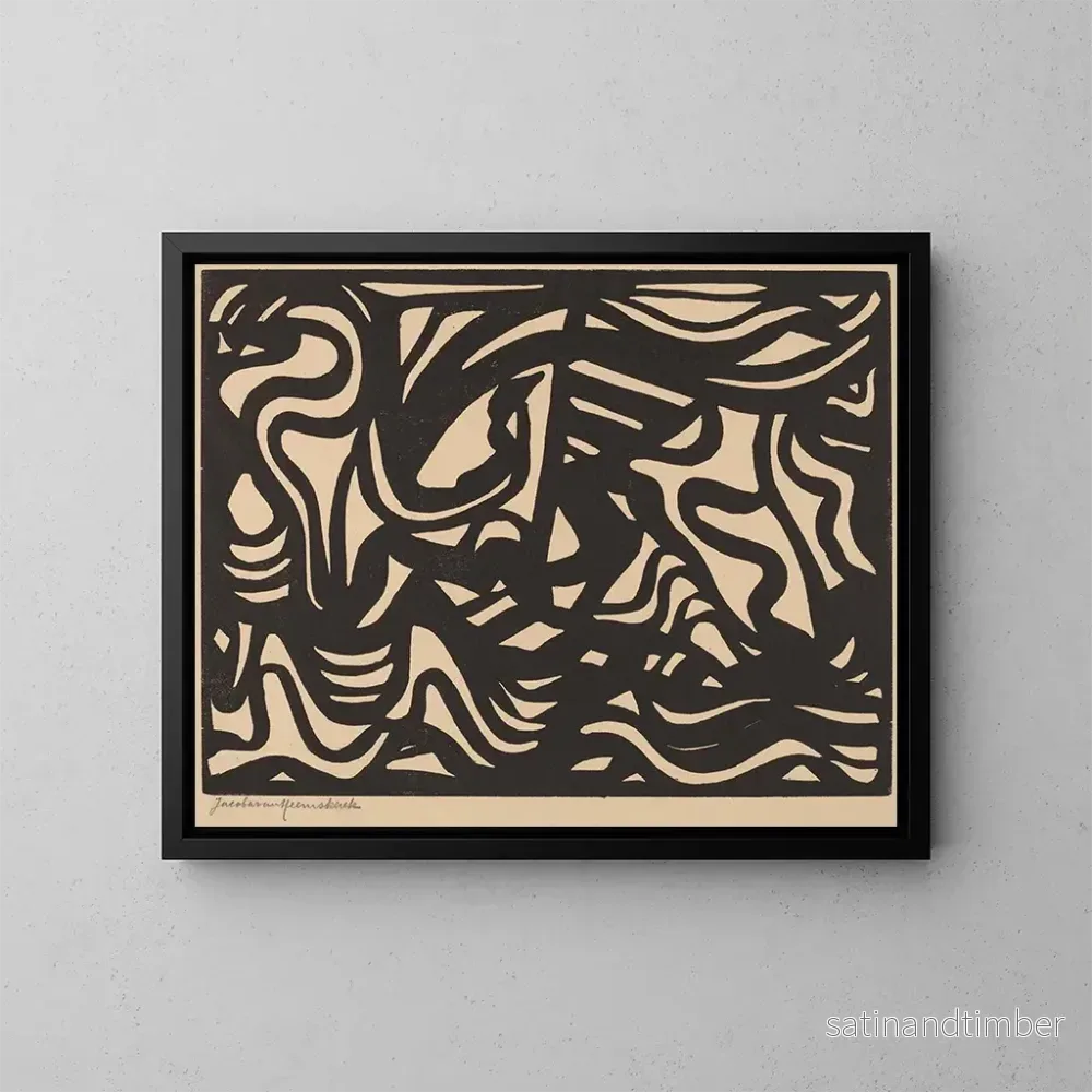 Reproduktion av målningen Composition n° 86 - Jacoba van Heemskerck