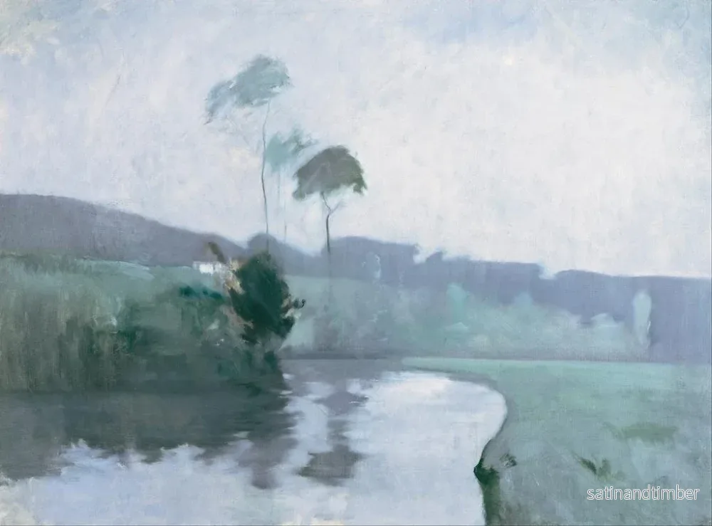 Reproduktion av målningen Vår - John Henry Twachtman - Bild 2